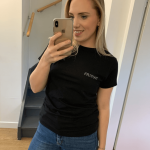 Dames t-shirt zwart – Friday
